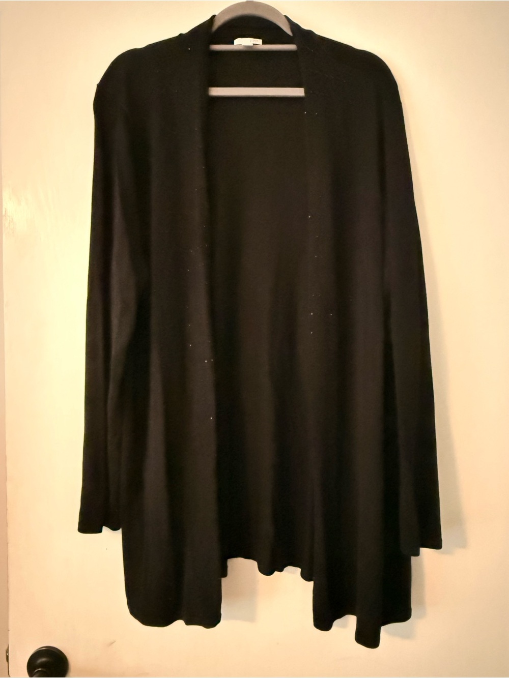 J.Jill Black Cardigan with Black Sequins